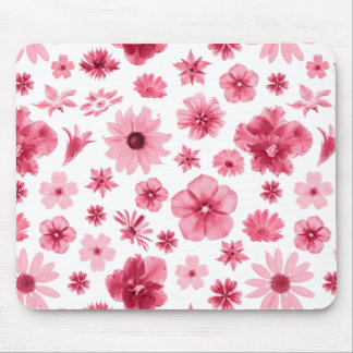 flowered mouse carpet pad