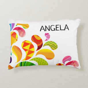 Flowered Personalized Flower Pillow