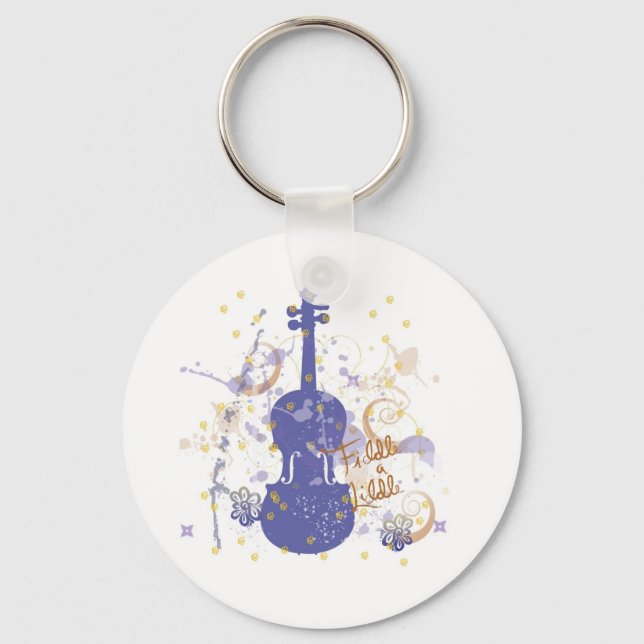 flowerfiddle keychain (Front)