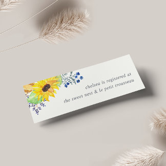 Flowerfields Bridal Registry Insert Cards