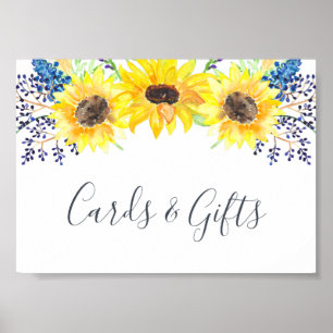 Flowerfields Wedding Cards & Gifts Sign