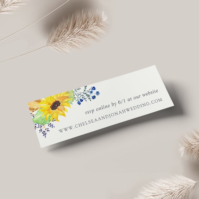 Flowerfields Wedding Website RSVP Cards (Creator Uploaded)