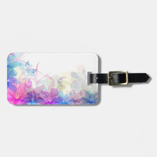 Flowerful Butterfly Abstract Luggage Tag