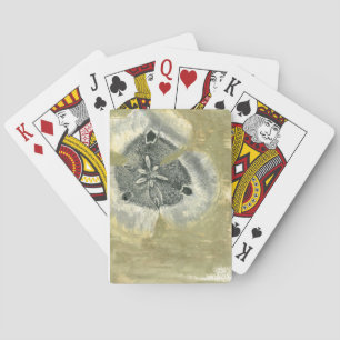 Flowerhead Abstract with Glazed Texture Playing Cards