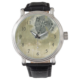 Flowerhead Abstract with Glazed Texture Watch