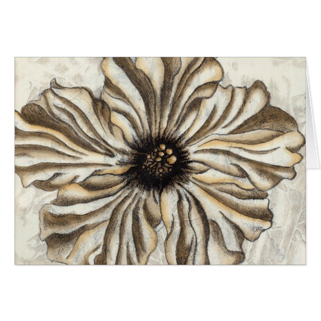 Flowerhead Fresco on Tan Background (Front Horizontal)