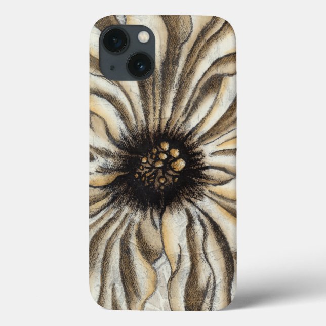 Flowerhead Fresco on Tan Background Case-Mate iPhone Case (Back)