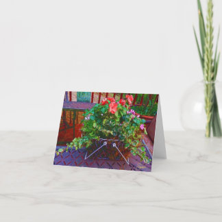 Flowering Basket Card
