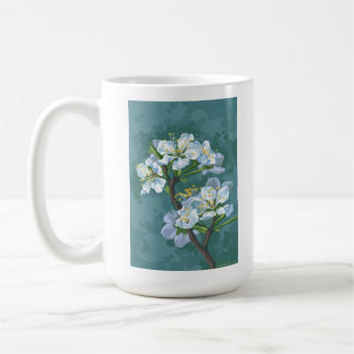 Flowering branch of the apple tree coffee mug
