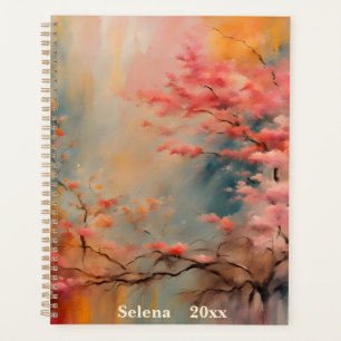 Flowering Branch Wabi-Sabi in Pink and Orange Planner