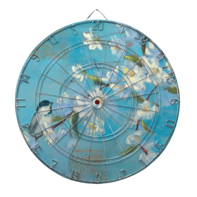 Flowering Branches Dartboard (Front)