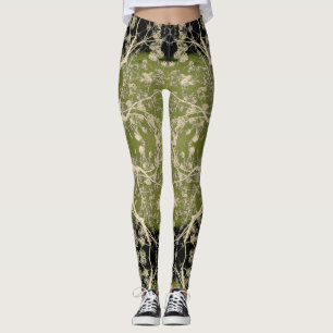 Flowering Branches Pattern Leggings