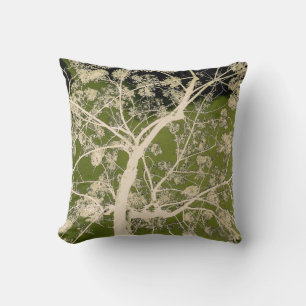 Flowering Branches Throw Pillow