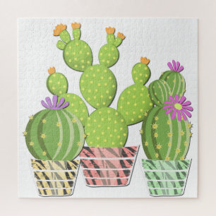 Flowering cacti. jigsaw puzzle