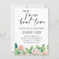 Flowering Cactus Taco 'bout Love Couples Shower