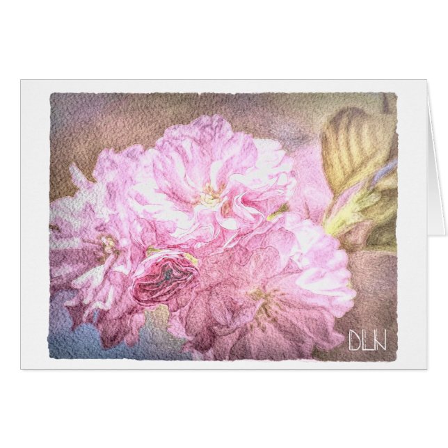 Flowering Cherry/Floral  Art/ (Front Horizontal)