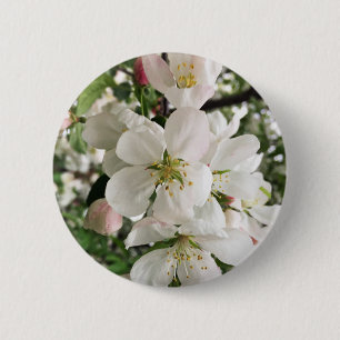 Flowering Crabapple 2 Inch Round Button