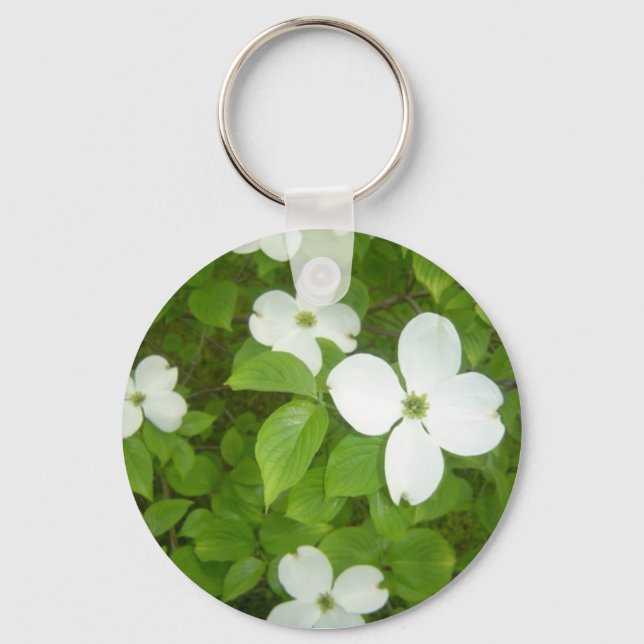Flowering Dogwood Tree Keychain (Front)