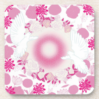 flowering dove coaster