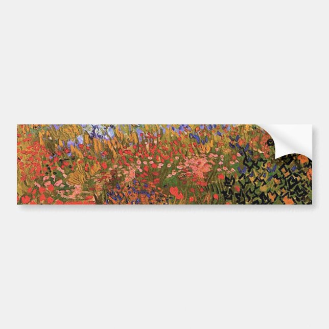 Flowering Garden,Vincent van Gogh. Bumper Sticker (Front)