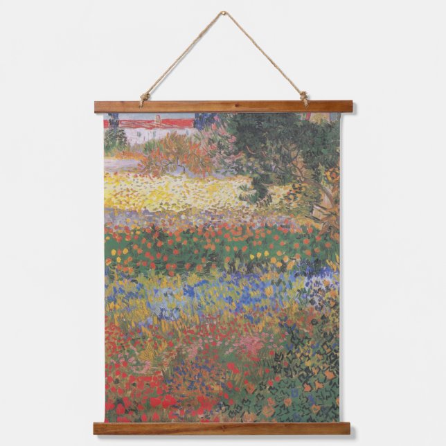 Flowering Garden - Vincent van Gogh Hanging Tapestry (Front)