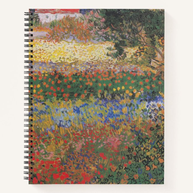 Flowering Garden - Vincent van Gogh Notebook (Front)