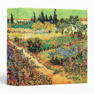 Flowering Garden with Path by Vincent van Gogh Binder