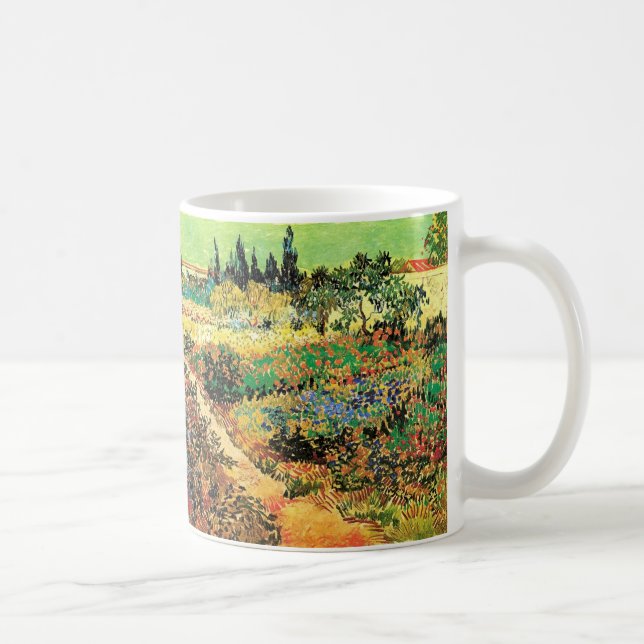 Flowering Garden with Path by Vincent van Gogh Coffee Mug (Right)