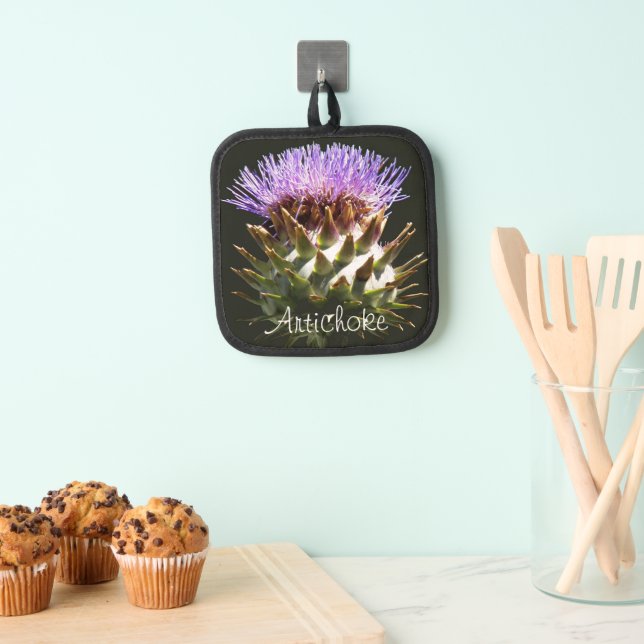 Flowering Globe Artichoke Botanical Pot Holder (Insitu(Hanging))