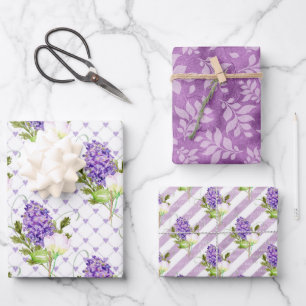 Flowering Lilacs For Spring Wrapping Paper Sheet