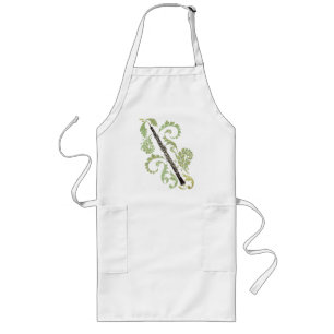 Flowering Oboe Long Apron