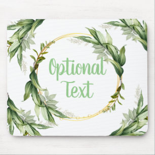 Flowering Olive Tree Branches Mouse Pad
