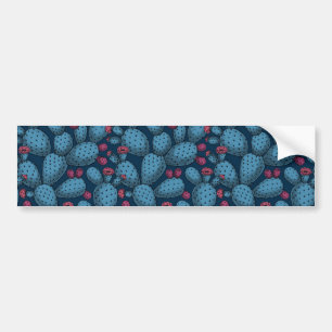 Flowering opuntia bumper sticker