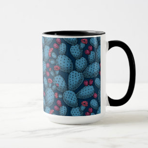Flowering opuntia mug
