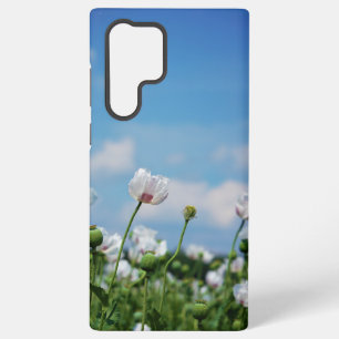Flowering Papaver somneferum poppy flowers. Samsung Galaxy Case