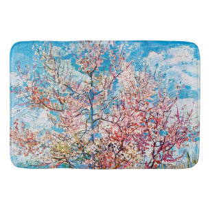 Flowering Peach Tree, Van Gogh Bath Mat