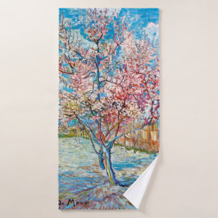 Flowering Peach Tree, Van Gogh Bath Towel