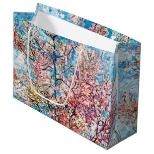 Flowering Peach Tree, Van Gogh Large Gift Bag