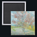 Flowering Peach Tree | Vincent Van Gogh Magnet<br><div class="desc">Flowering Peach Tree (1888) by Dutch post-impressionist artist Vincent Van Gogh. Original artwork is an oil on canvas depicting a beautiful landscape of blossoming pink trees.

Use the design tools to add custom text or personalize the image.</div>