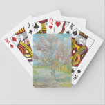 Flowering Peach Tree | Vincent Van Gogh Playing Cards<br><div class="desc">Flowering Peach Tree (1888) by Dutch post-impressionist artist Vincent Van Gogh. Original artwork is an oil on canvas depicting a beautiful landscape of blossoming pink trees.

Use the design tools to add custom text or personalize the image.</div>