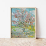 Flowering Peach Tree | Vincent van Gogh Poster<br><div class="desc">Flowering Peach Tree (1888) by Dutch post-impressionist artist Vincent van Gogh. Original artwork is an oil on canvas depicting a beautiful landscape of blossoming pink trees.

Use the design tools to add custom text or personalize the image.</div>