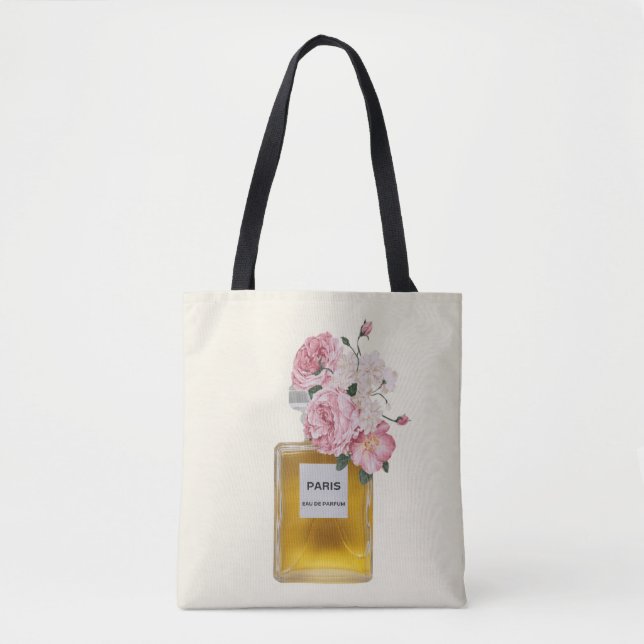 Flowering Perfume Fashion Tote Bag (Front)