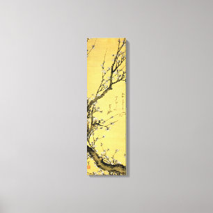 Flowering plum by Hokusai Canvas Print