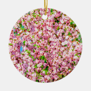 Flowering Plum Ceramic Ornament
