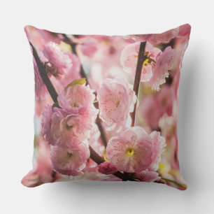 Flowering Plum - Pink Paradize Throw Pillow