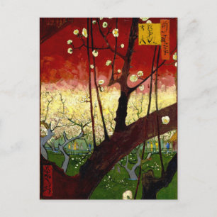 Flowering Plum Tree after Hiroshige by Van Gogh Postcard
