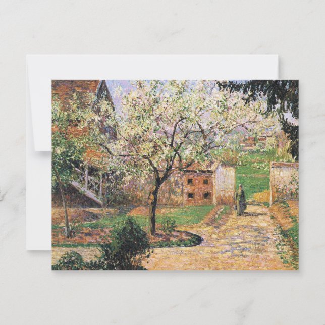 Flowering Plum Tree, Eragny Camille Pissarro   (Front)