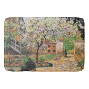 Flowering Plum Tree, Eragny Camille Pissarro   Bath Mat
