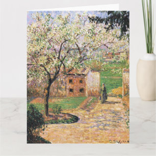 Flowering Plum Tree, Eragny Camille Pissarro   Card