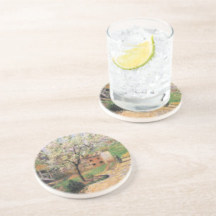 Flowering Plum Tree, Eragny Camille Pissarro Coaster